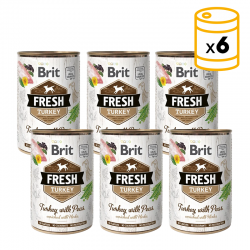Brit fresh pavo guisantes latas para perro