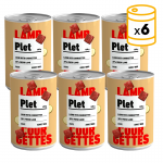 Latas Plet para perros adultos. Cordero con calabacín