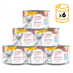 Calibra Verve perro Adulto small Latas con Ternera Pollo