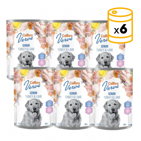 Calibra Verve perro senior Latas con Pavo y Cordero