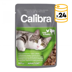 Calibra cat pouch comida húmeda pollo ternera