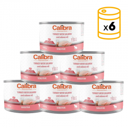 Calibra cat sensitive comida húmeda pavo con aceite de salmon