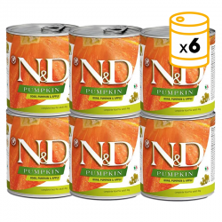 Pack boîtes Farmina ND Dog Pumpkin pour chiens, nourriture humide au sanglier