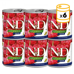 Pack boîtes de nourriture humide pour chiens au quinoa et à l'agneau Farmina ND Digestion