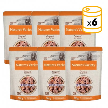 Nature's Variety Original paté Medium/Maxi Pavo Alimento húmedo perros