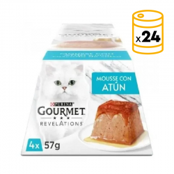 Gourmet Revelations Mousse Atun Comida Humeda Para Gato 24x57g