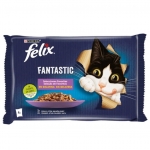 Felix Fantastic Comida húmeda para Gatos en Gelatina Selecciones Favoritas