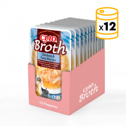 Ciao Broth Comida Húmeda en Caldo para Gatos Con Pollo y Atún