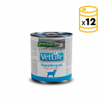 Pack de latas Farmina Vet Life Hypoallergenic para perro con Cerdo