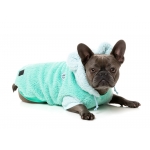 FuzzYard Sudadera con Capucha para Perros Color Turquesa