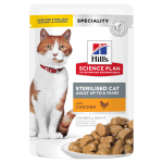 Hills-SP Feline Young Adult Sterilised avec Poulet (Sachet) (1)