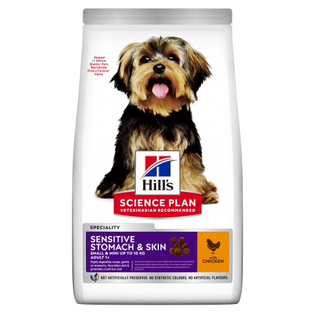Hills-Adulr Small & Miniature Sensitive Stomach & Skin (1)