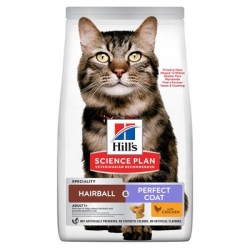 Hills Science Plan Hairball & Perfect Coat Pienso Para Gatos con Pollo