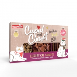 Cupid and Comet Luxury Canapes Snack de Navidad para Gatos