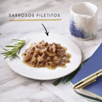 Gourmet Perle Duo Filetes de Carnes en Salsa Comida Húmeda para Gatos