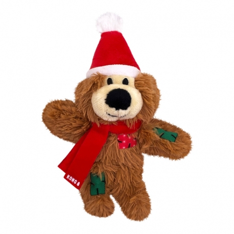Kong Softies Peluche para Gatos Oso de Navidad Colores Surtidos