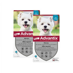 Advantix pack 2 unités (8 pipettes) pour chiens taille petite (4-10kg)