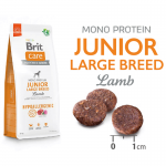 Brit care junior large breed cordero arroz pienso para perros
