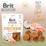 Brit jerky snack with insect meaty coins pollo premios para perro