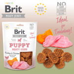 Brit jerky snack puppy meaty coins pavo premios para perro