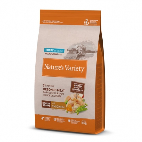 Nature´s Variety Healthy Grain Puppy Pienso para Cachorros de Razas Medianas y Grandes con Pollo