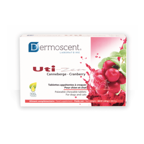 Dermoscent Uti-Zen Suplemento Alimenticio para la Salud Urinaria de Perros y Gatos