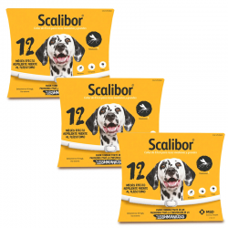 Scalibor Chien taille grande. Pack 3 Colliers (65 cm)
