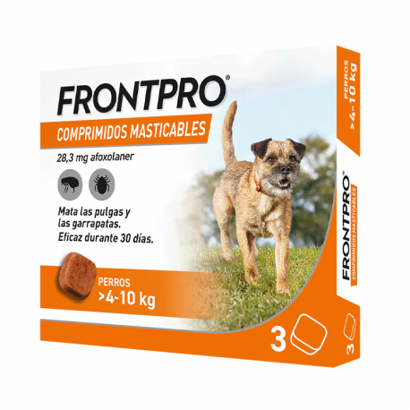Frontpro Antiparasitario Masticable Para Perros 3 Comp.