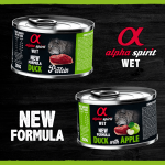 Alpha Spirit pack Latas para gatos Esterilizados de Pato