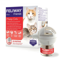 Diffuseur + Recharge Anti-Stress pour Chats Feliway Friends
