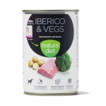 Natura Diet Iberico&Vegs Comida Húmeda para Perros Con Cerdo Ibérico