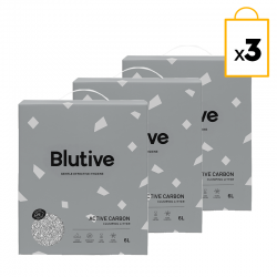 Litière agglomérante Blutive® pour chats Aroma Carbon Activo 6l