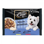 Cesar Multipack Senior 10+ Selección en Gelatina Comida Húmeda Para Perros Mayores