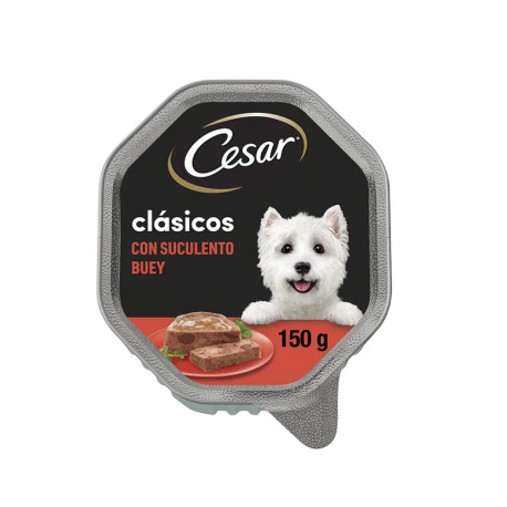 Cesar Clásicos Comida Húmeda Para Perros en Paté con Buey