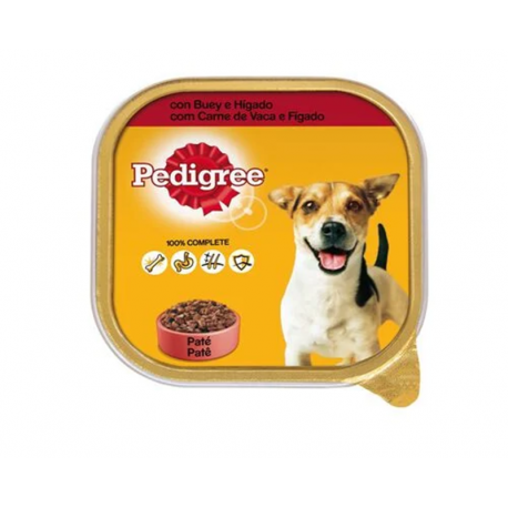 Pedigree Comida Húmeda para Perros con Buey e Hígado en Paté
