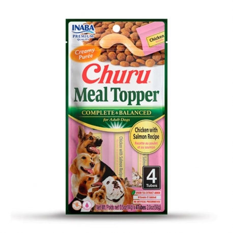 Churu Meal Topper Alimento Complementario Para Perros con Pollo y Salmón