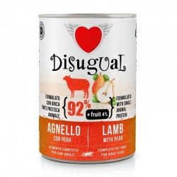 Disugual Comida Húmeda para Perros con Cordero y Pera