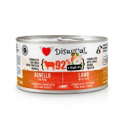 Disugual Comida Húmeda para Perros Lata de Cordero y Pera