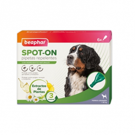 Beaphar Sport-On Pipetas Repelentes Naturales para Perros Grandes