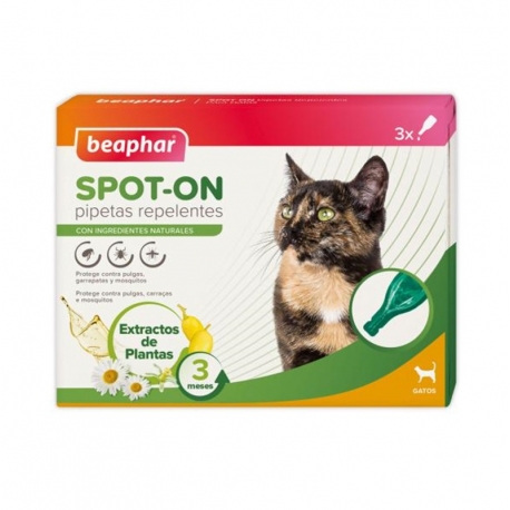 Beaphar Sport-On Pipetas Repelentes Naturales para Gatos