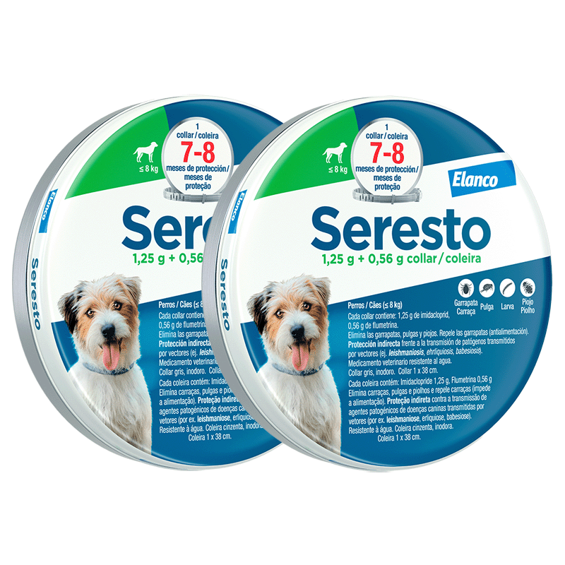Seresto Collier Antiparasitaire pour chiens Pack 2 x 38 cm