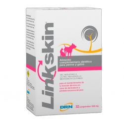 Linkskin Apoyo Función Dermica para Perro-Gato 1500 mg 32 comprimidos