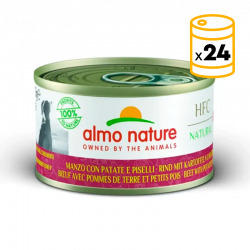Almo Nature HCF Natural Comida Húmeda para Perros con Vacuno Patata y Garbanzo