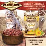 Carnilove Cat Kitten Pouch sabor Conejo