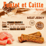 Carnilove Dog Adulto Jerky en barritas sabor Codorniz Pollo