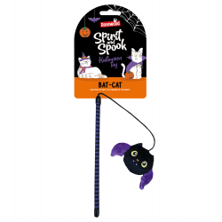 Rosewood Caña de Juguete para Gatos con Hierba Gatera Murciélago de Halloween