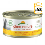 Almo Nature HCF Natural Comida Húmeda para Gatos con Filete de Pollo