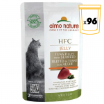 Almo Nature HCF Jelly Comida Húmeda en Gelatina para Gatos con Atún y Lenguado