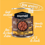 Pack Nourriture Humide pour Chiens à la Dinde Ownat Wetline Turkey & Pumpkin