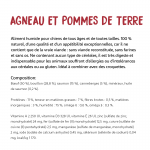 Ownat Wetline Lamb & Potatoes de Terre Nourriture Humide Pour Chiens à l'Agneau 395gr